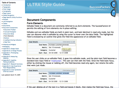 User Experience Style Guide